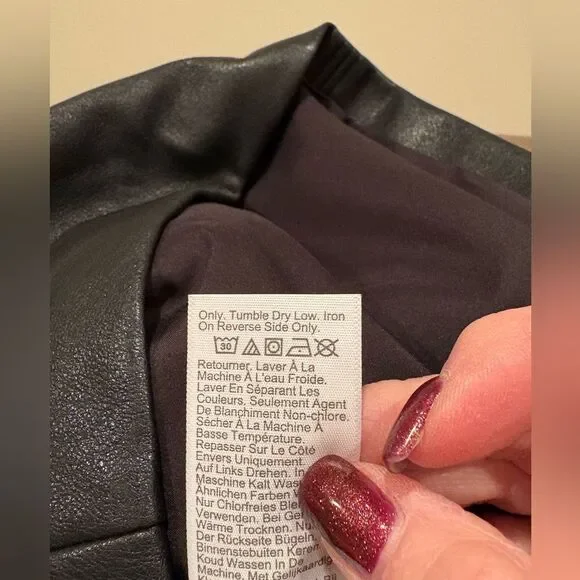 J Crew Faux Leather Sleeveless Dress Size 2P - Picture 11 of 11